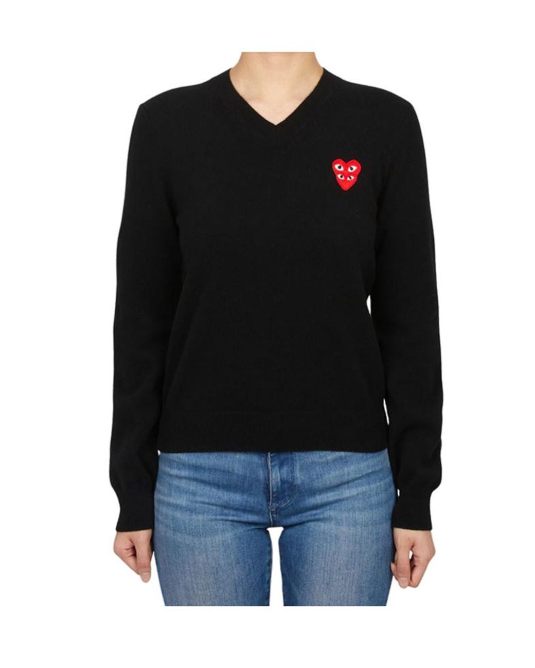 Comme des Garçons Black Long-Sleeved Sweater