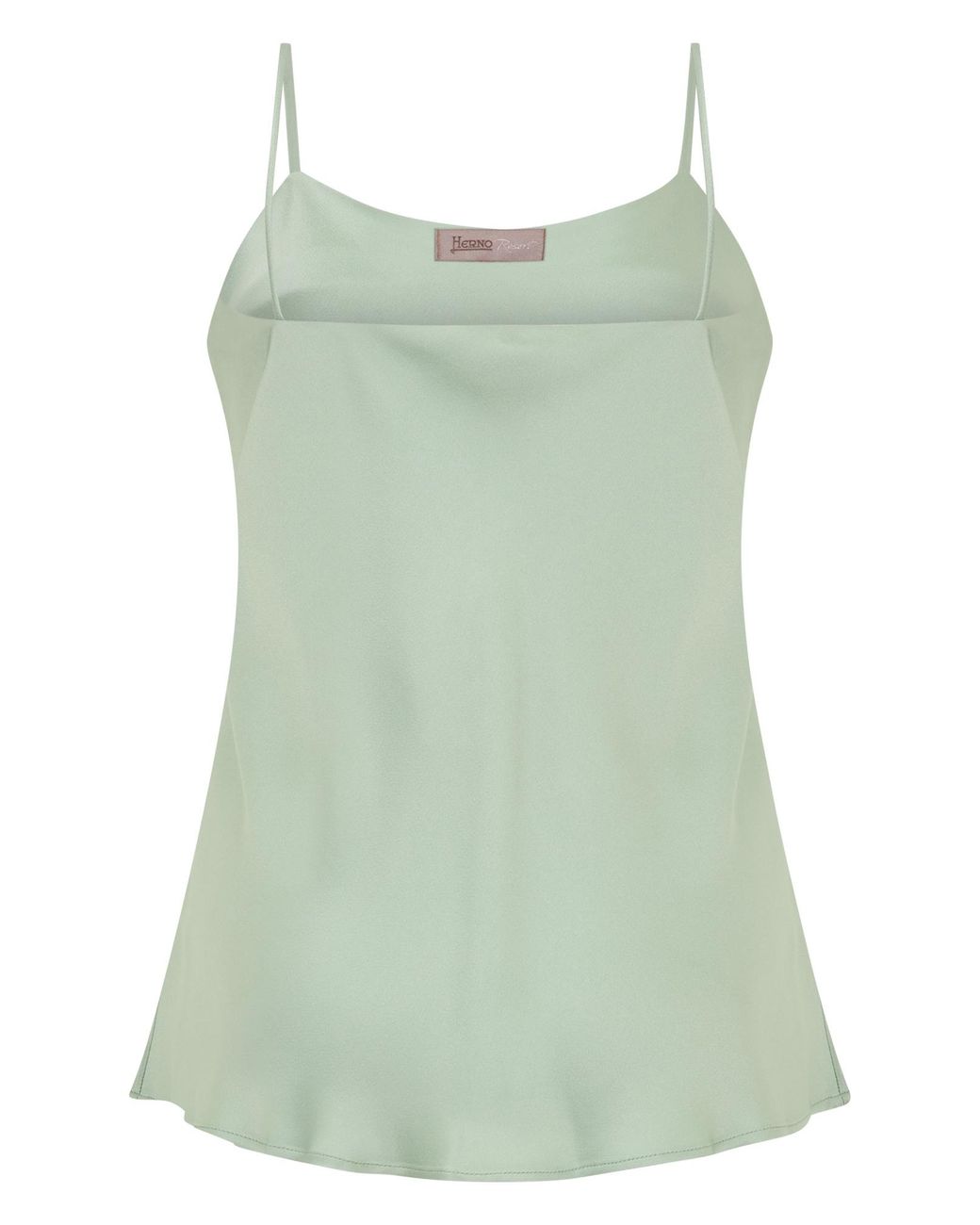 Herno Green Draped Sleeveless Top