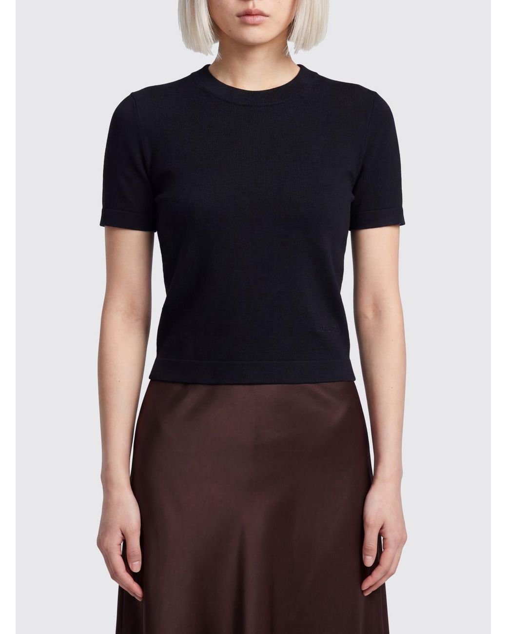 Altuzarra Blue Manny Short-Sleeve Sweater