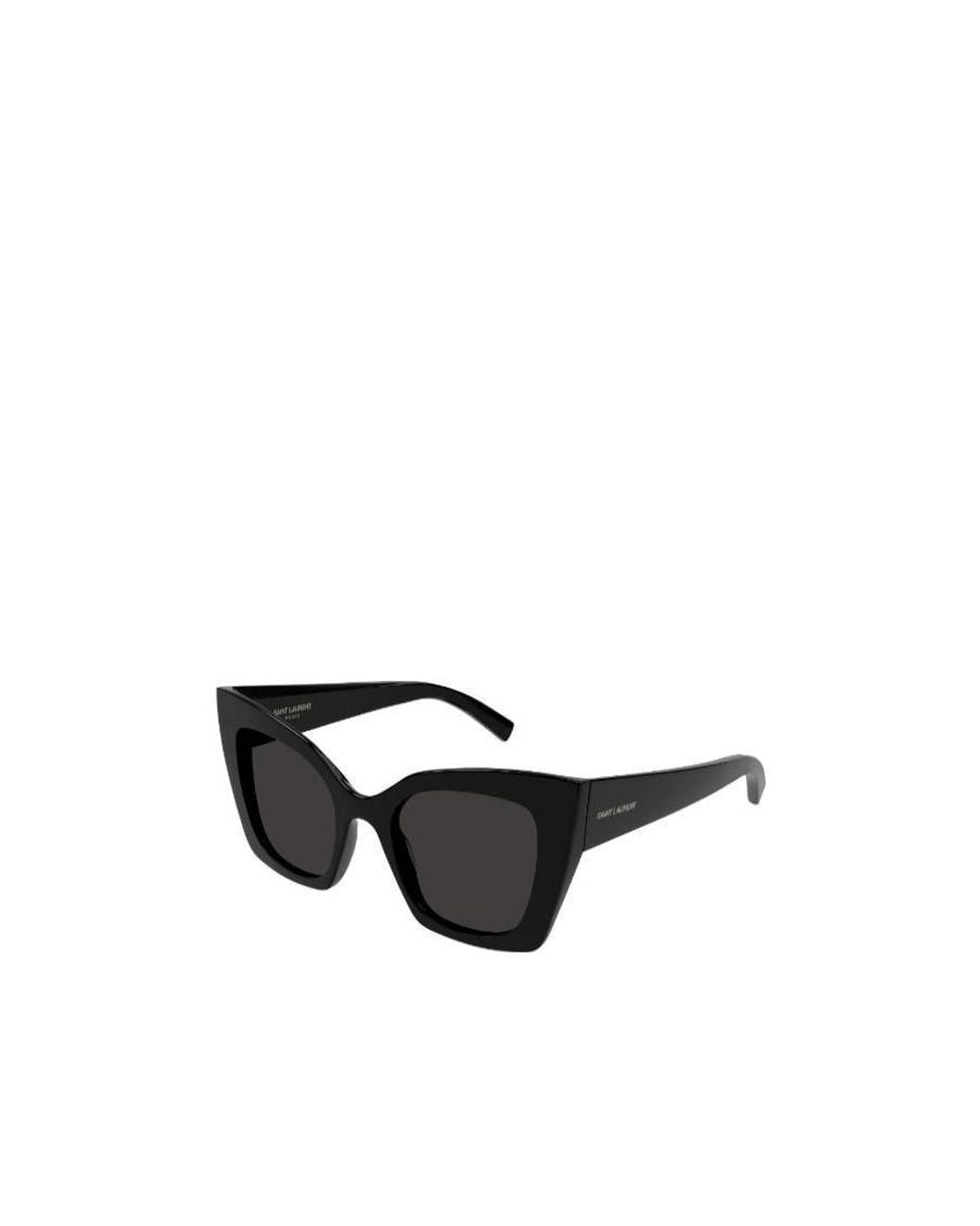 Saint Laurent White Eyewear Butterfly Frame Sunglasses