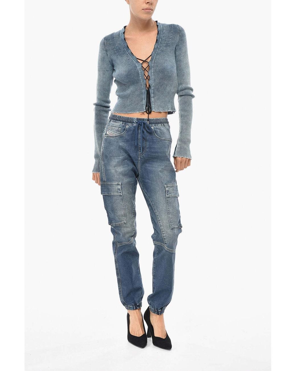 DIESEL Blue Jogg Cargo Jeans