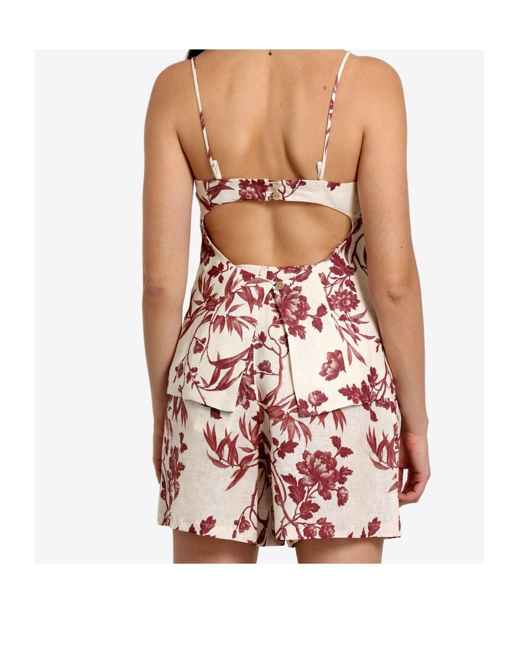 Semicouture Red Floral-Print Top