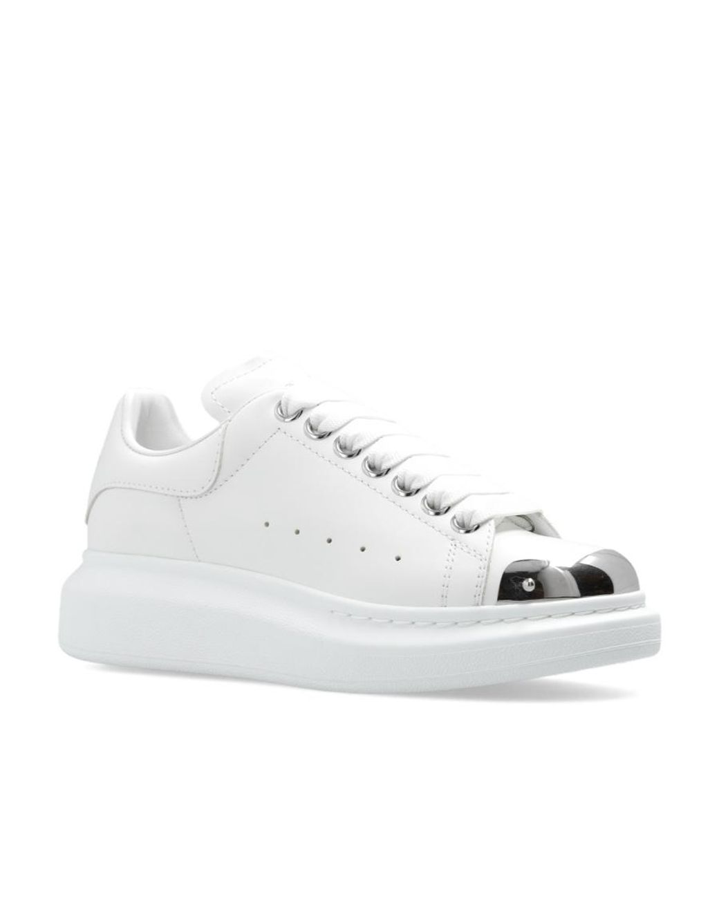 McQueen White Oversized Low-Top Sneakers
