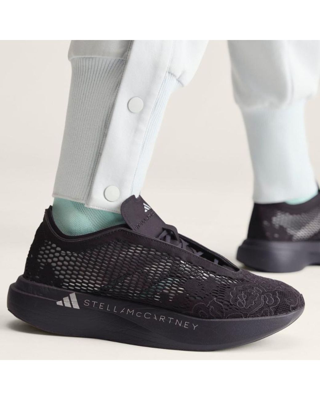 Adidas By Stella McCartney Black X Stella Mccartney Adizero Evo Mesh Sneakers