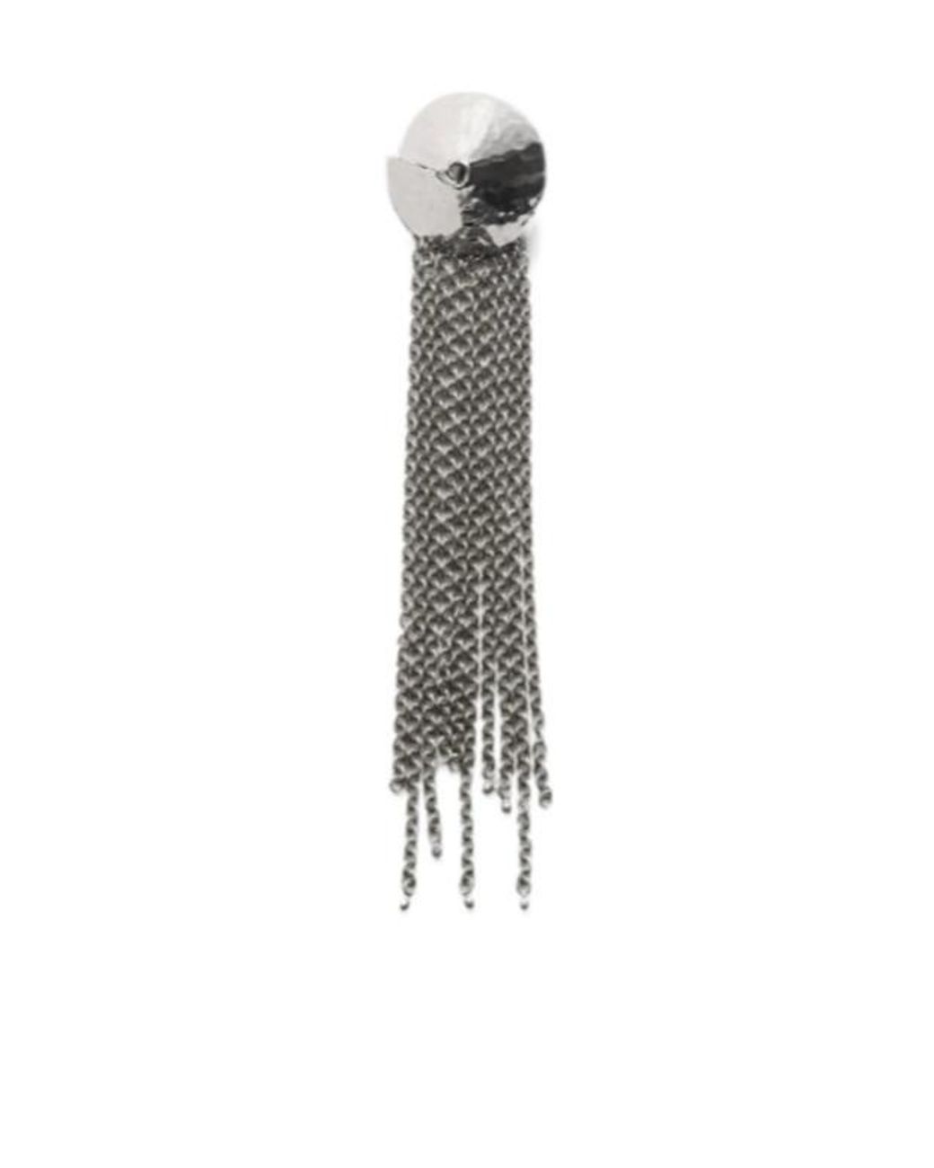 Lemaire White Tassel Brooch