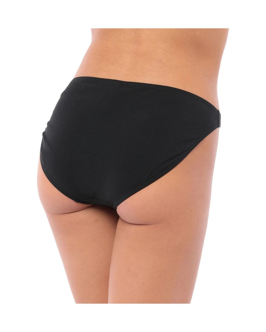 Tory Burch Black Solid-Colored Stretch Bikini