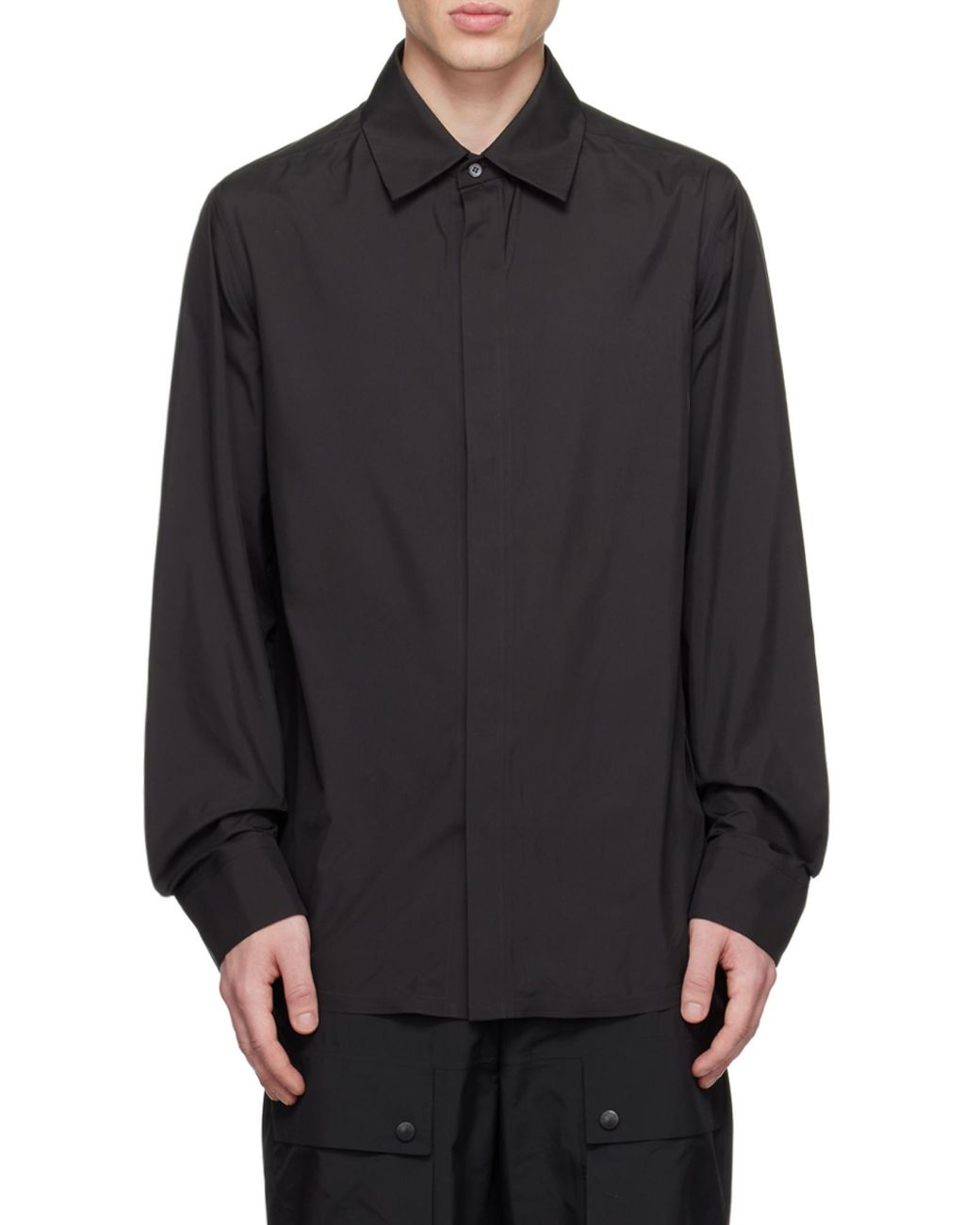 Balmain Gray Main Lab Printed Shirt for men