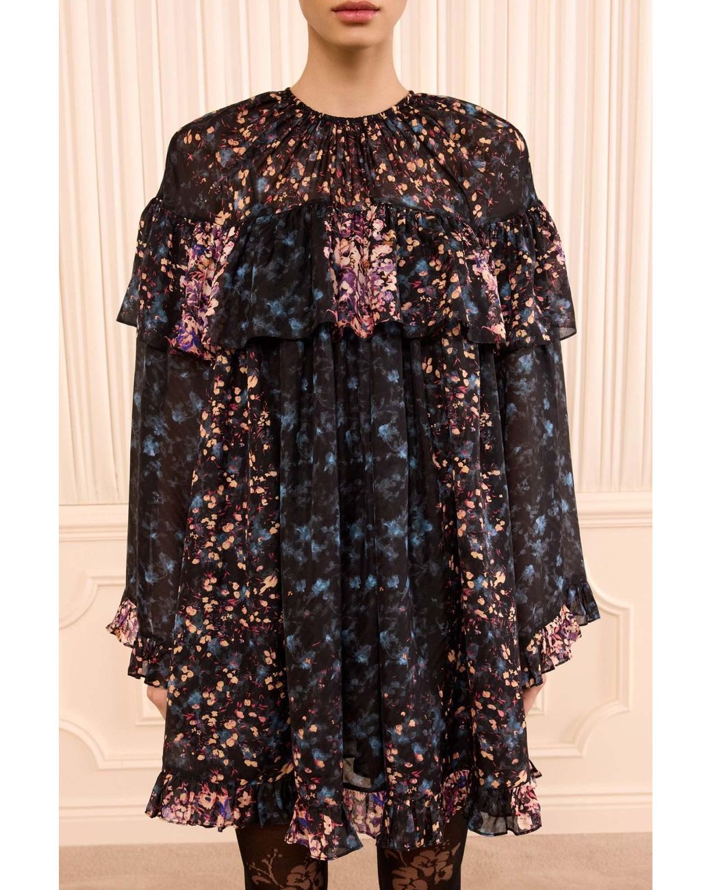 Ulla Johnson Multicolor Elise Floral-Jacquard Ruffled Blouse