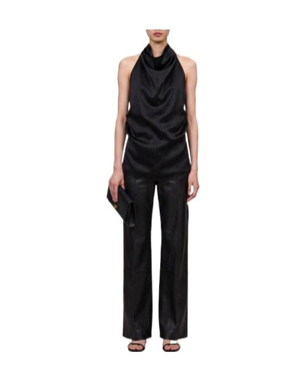 Khaite Black Turtleneck Top