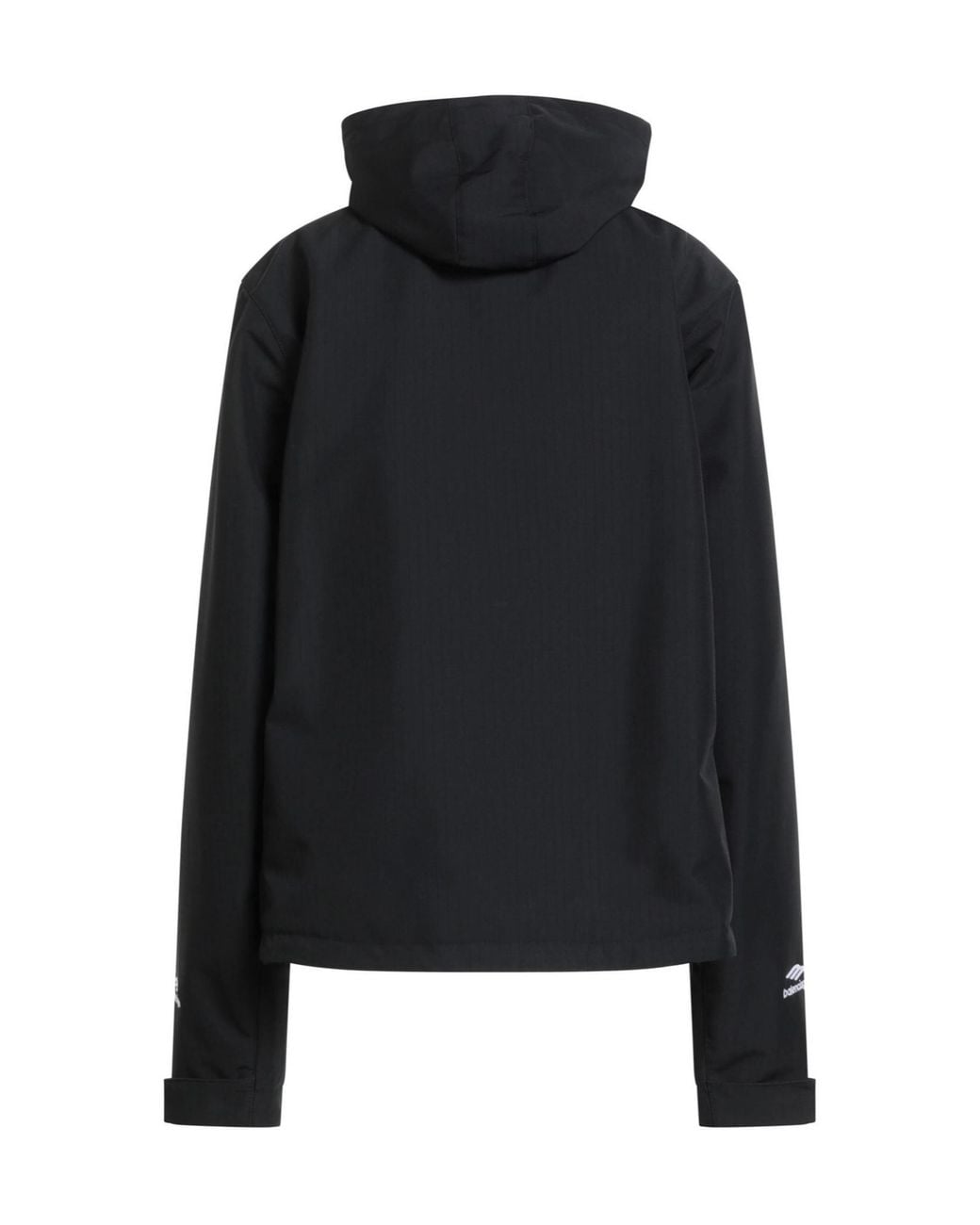 Balenciaga Black Minimalist Hooded Jacket