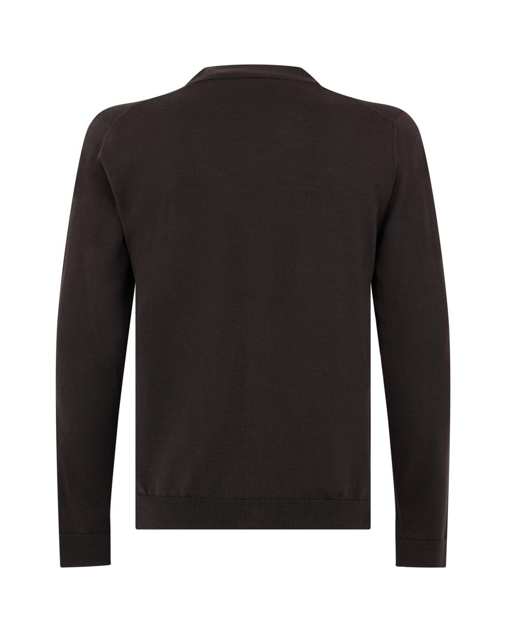 Roberto Collina Black V-Neck Buttoned Cardigan for men