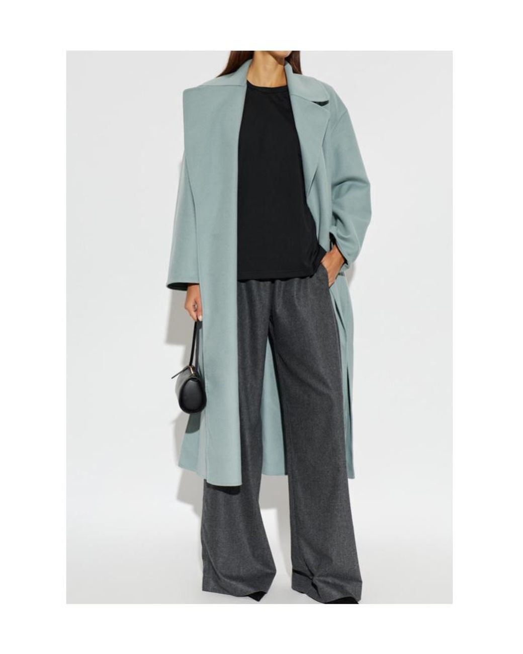 Fabiana Filippi Gray Elasticated Waistband Wide Leg Pants