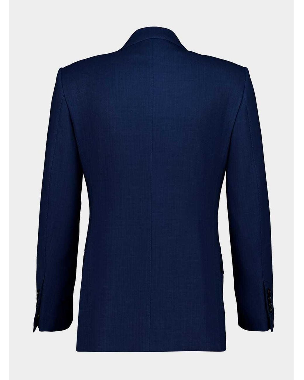 Tom Ford Blue Double-Breasted Wool Blazer for men
