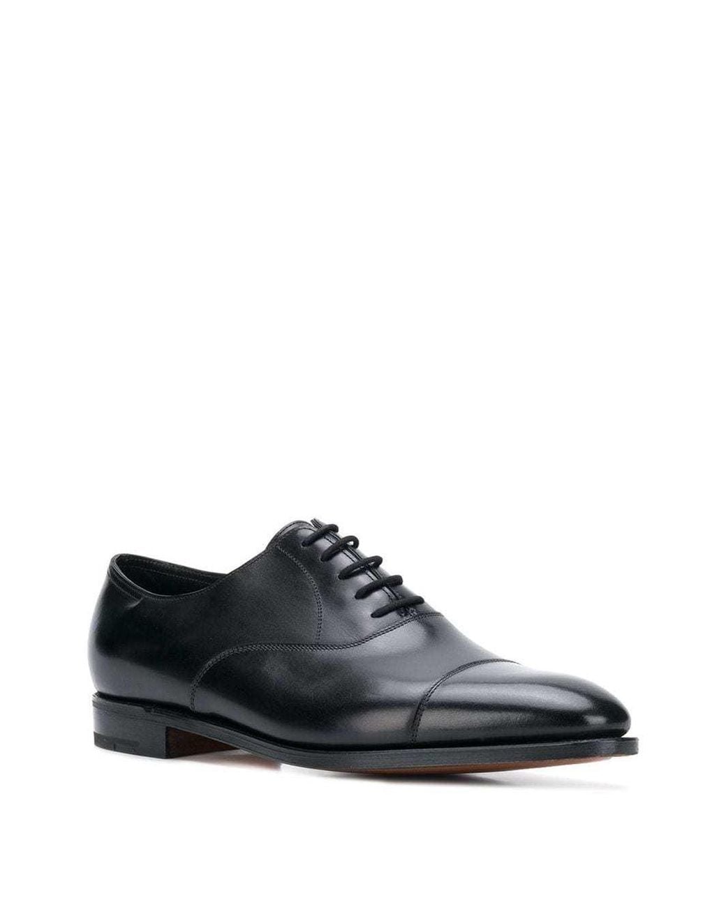 John Lobb Black Lace-Up Oxford Shoes for men