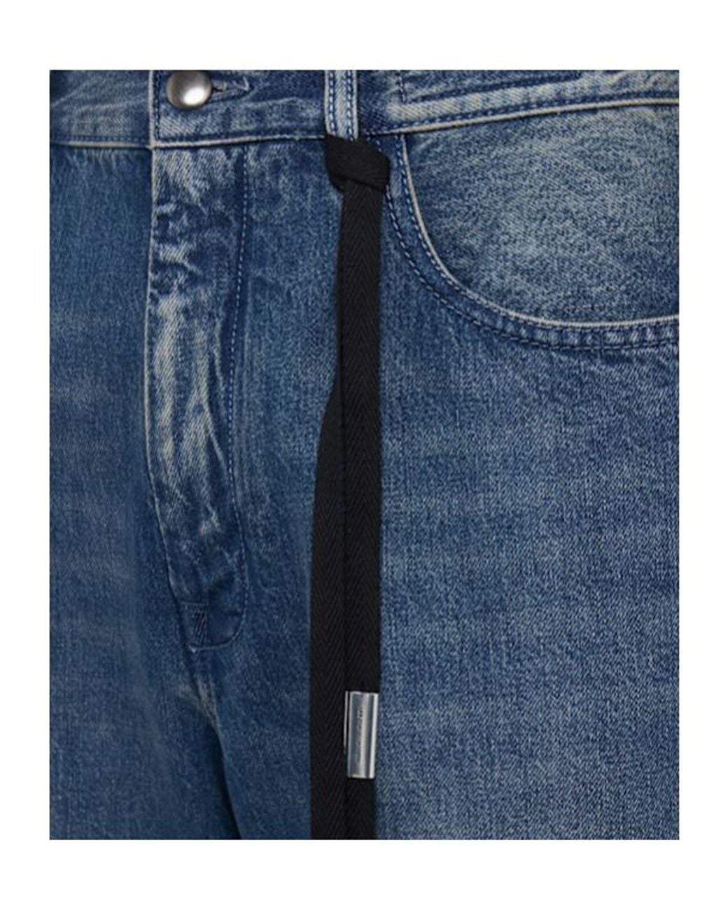 Ann Demeulemeester Blue Modest 5-Pocket Relaxed Bootcut Jeans for men