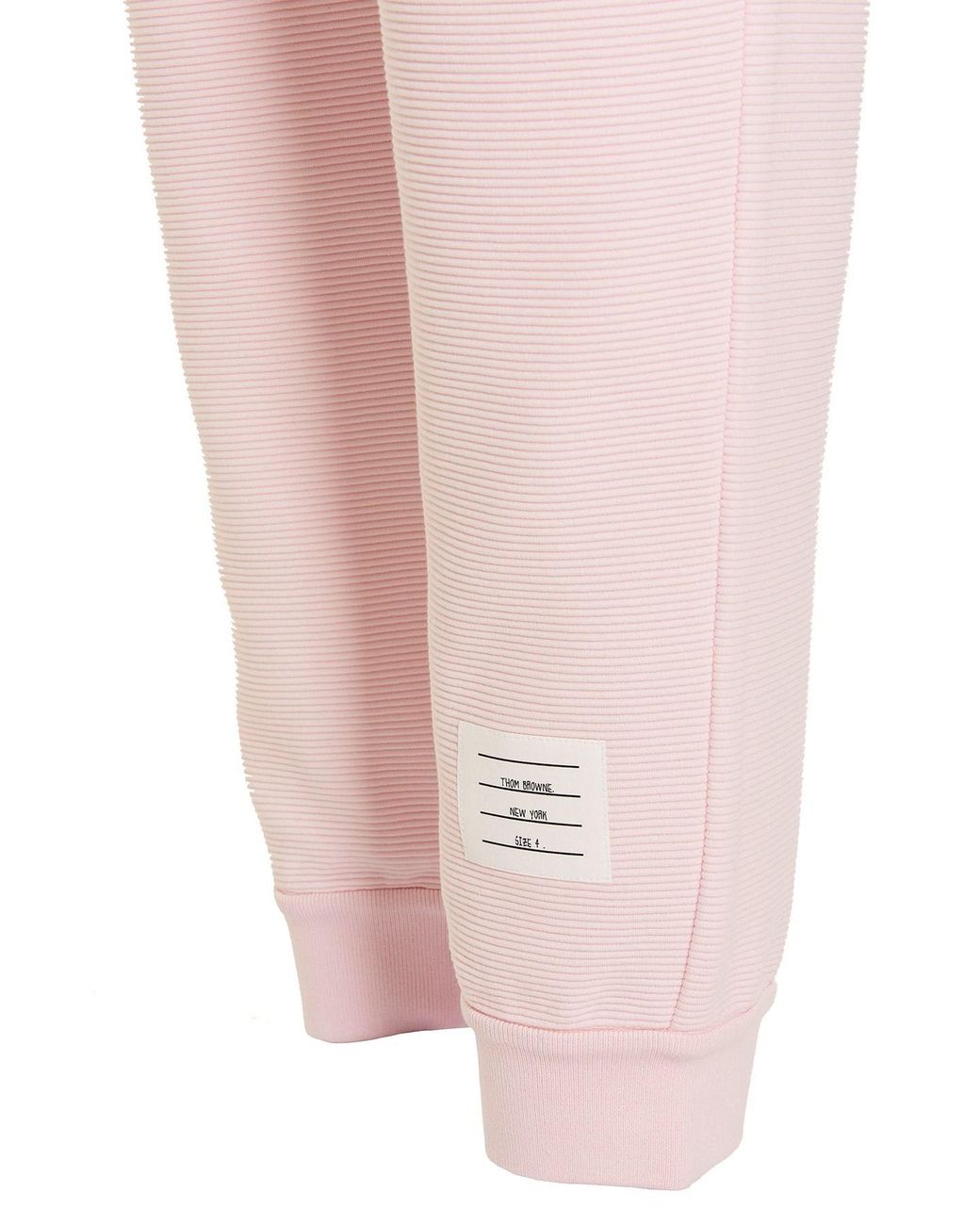 Thom Browne Pink Ottoman Rib 4-Bar Stripe Track Pants for men