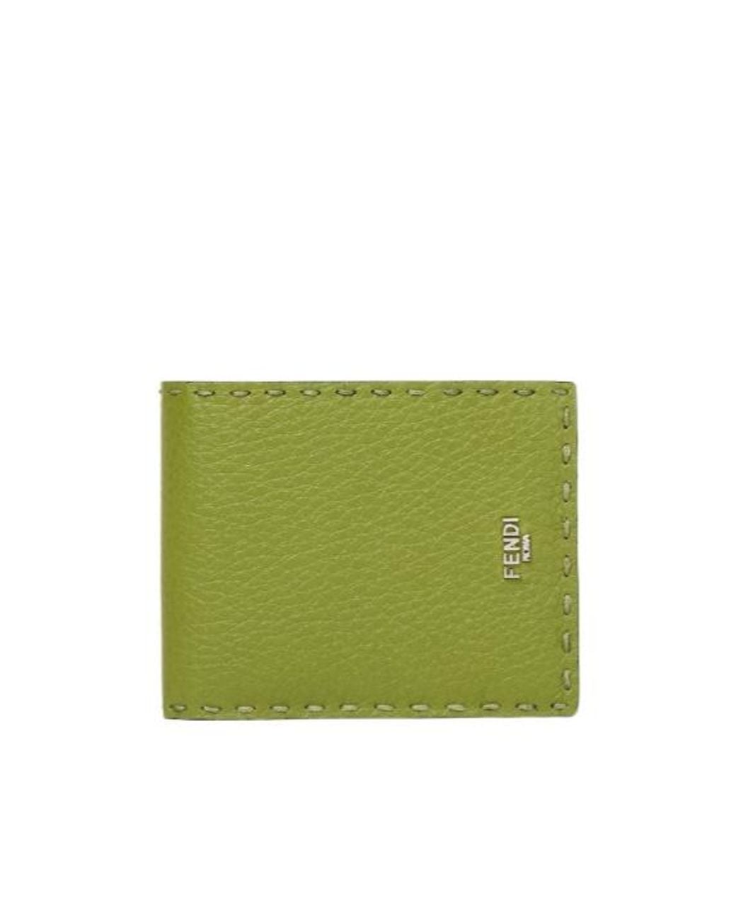 Fendi Green Selleria Wallet for men