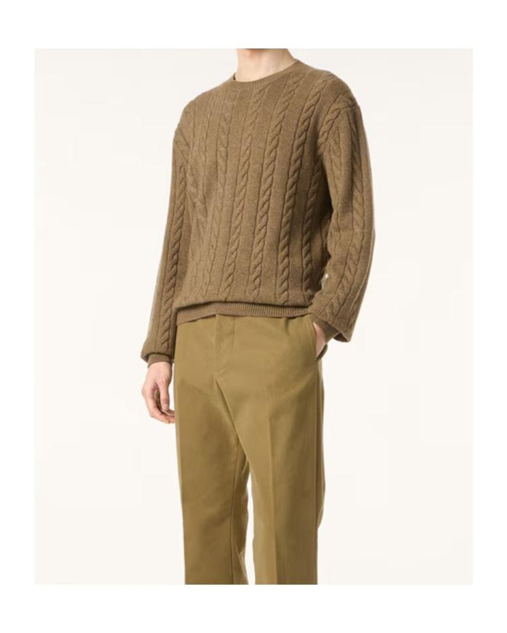 Loro Piana Natural Cedar Crewneck for men