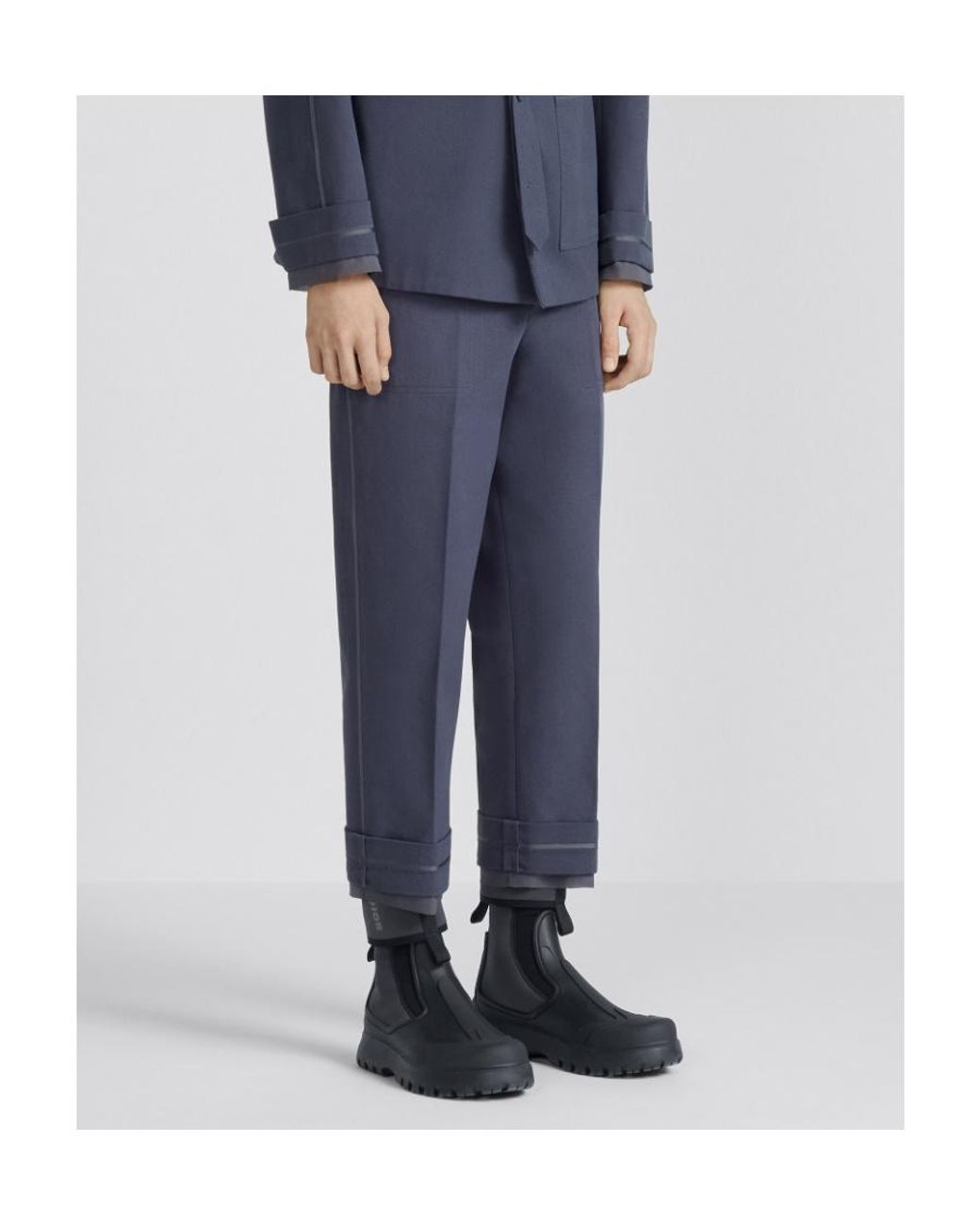 Dior Blue Homme Straight-Leg Trousers for men
