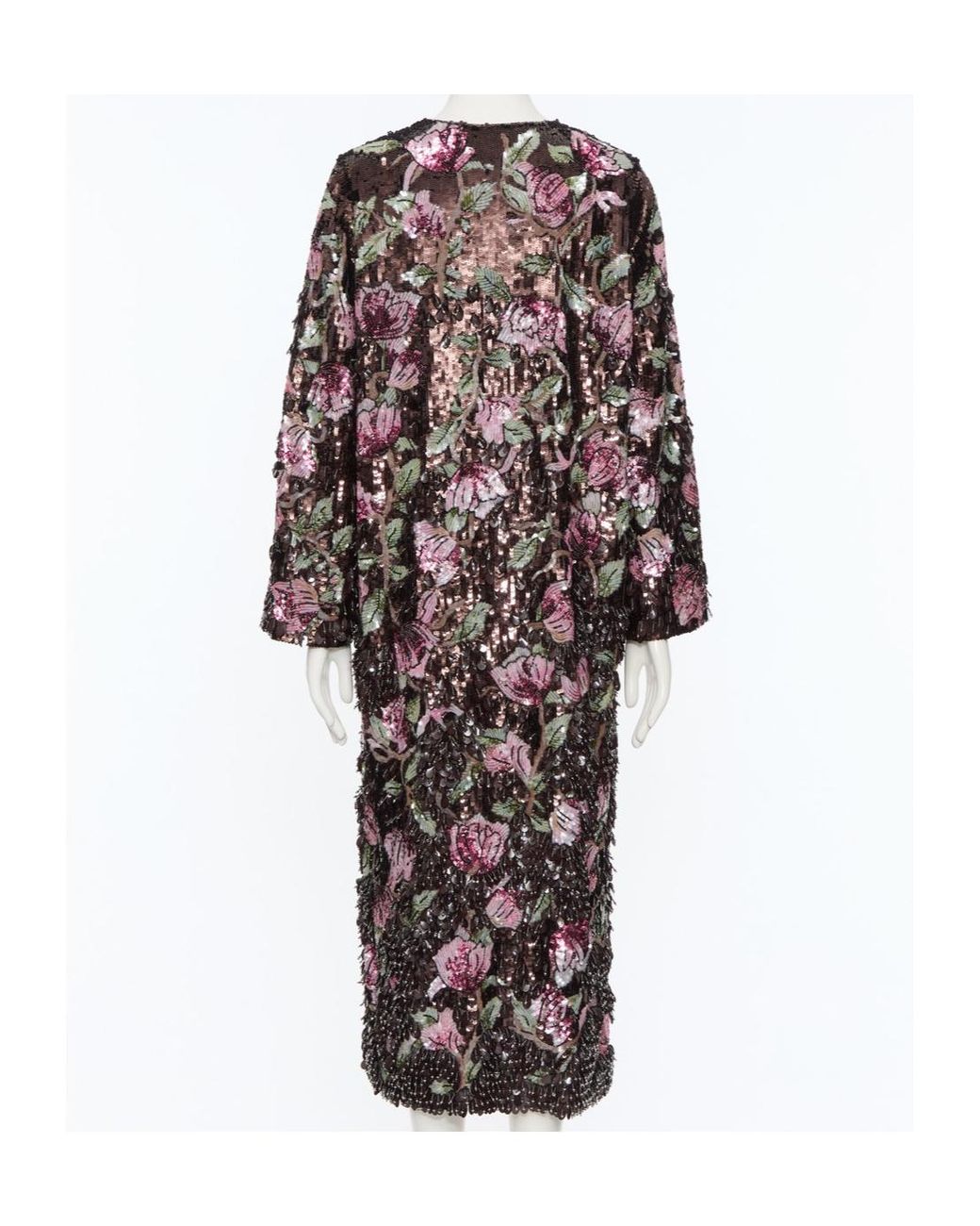 Valentino White Long-Sleeved Dress With A Round Neck