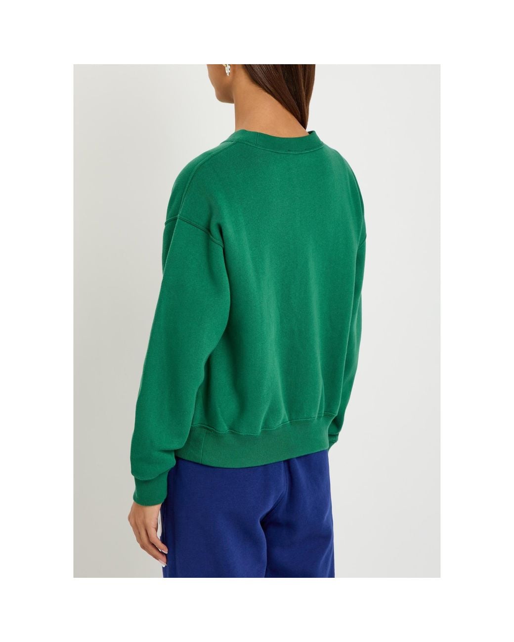 Polo Ralph Lauren Green Crew-Neck Cotton Sweatshirt