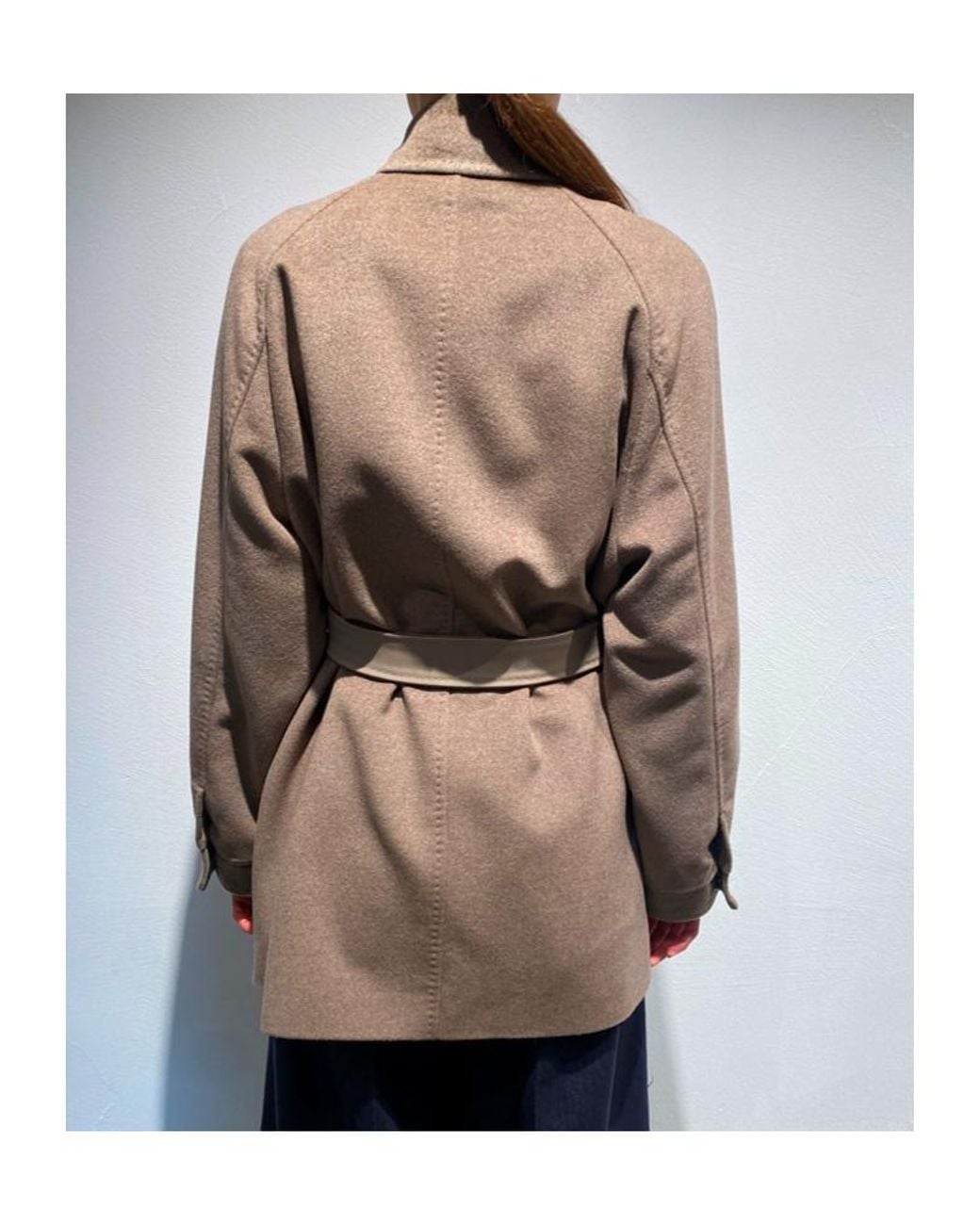 Max Mara Natural Long-Sleeved Coat