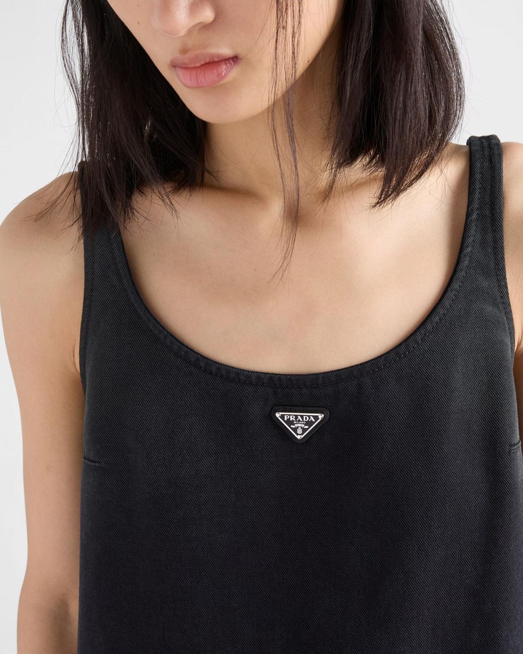 Prada Black Denim Mini-Dress