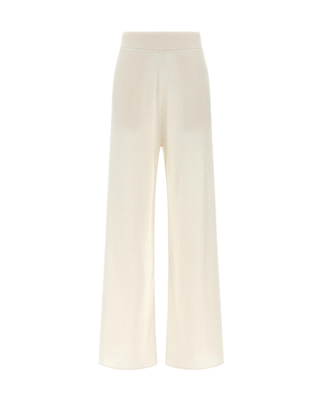 Max Mara White Wide-Leg Wide-Leg Knit Pants