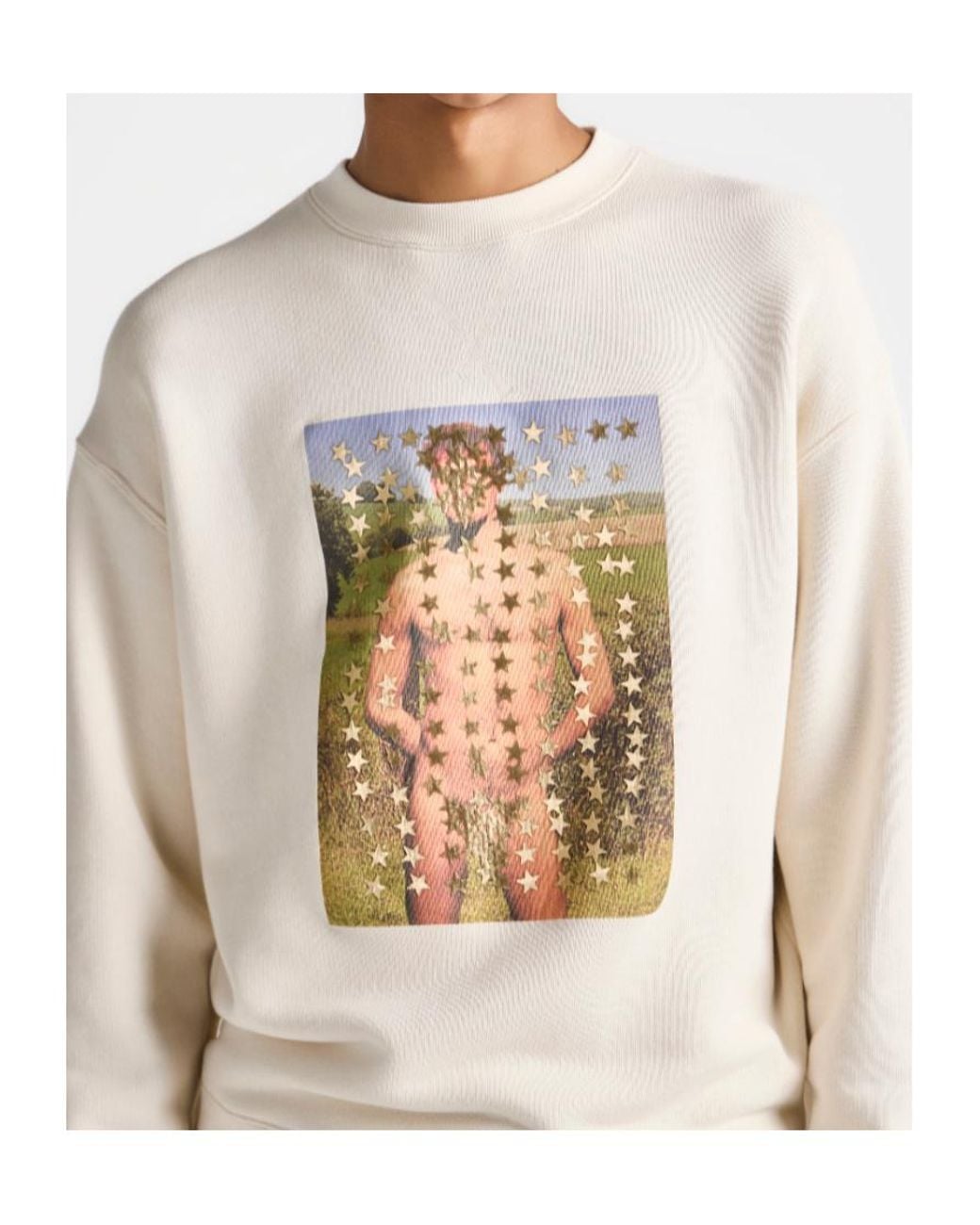 J.W. Anderson White Jw Anderson Star Printed Sweatshirt for men