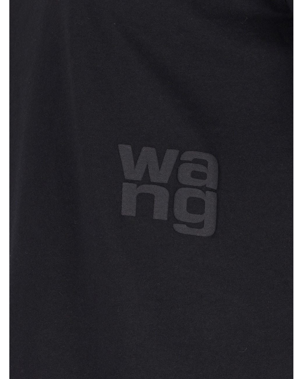 T By Alexander Wang Black Logo Print T-Shirt