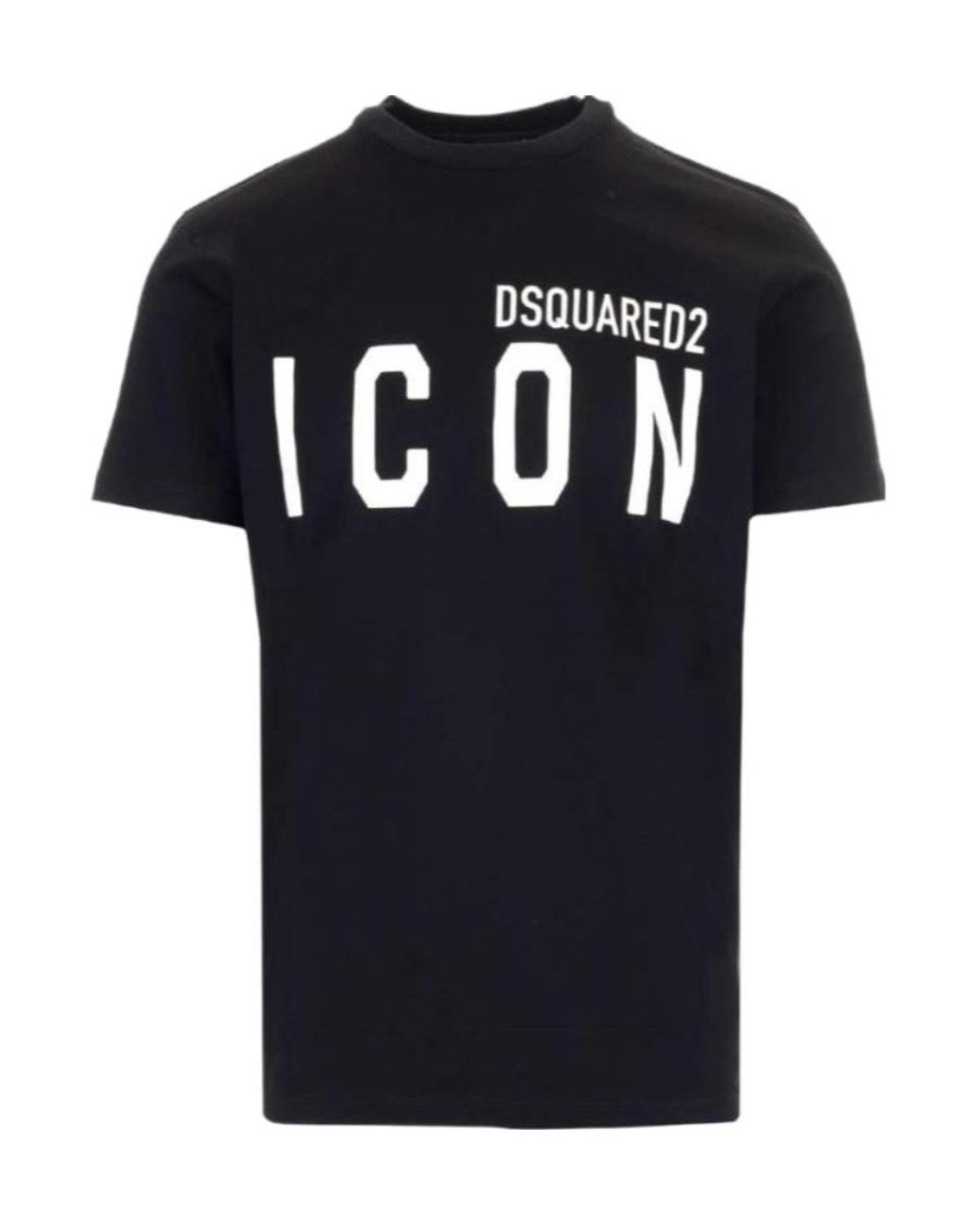 DSquared² Black Logo Printed Crewneck T-Shirt for men