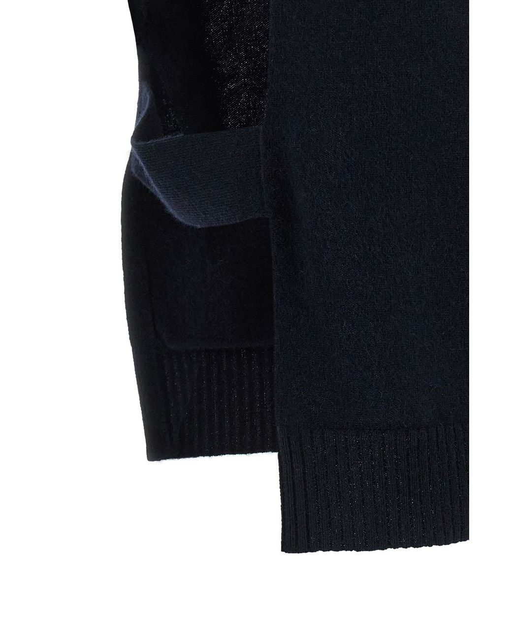 Miu Miu Blue V-Neck Sleeveless Cardigan