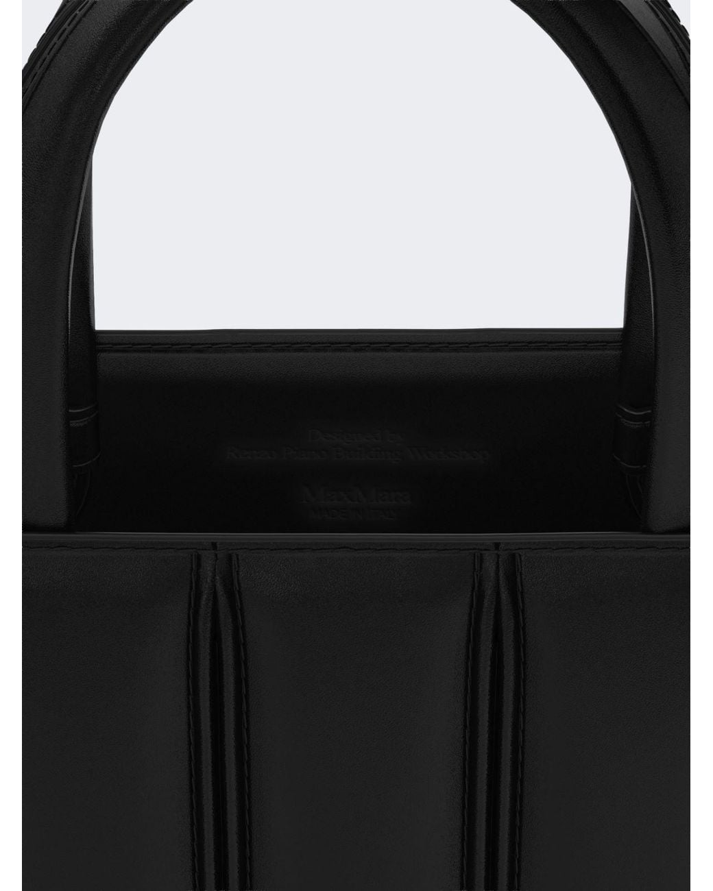 Max Mara Black Whitney Top Handle Bag