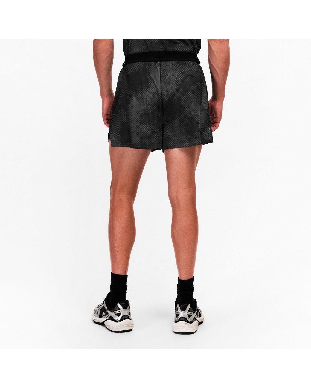 Represent Gray Elastic Waistband Athletic Shorts for men