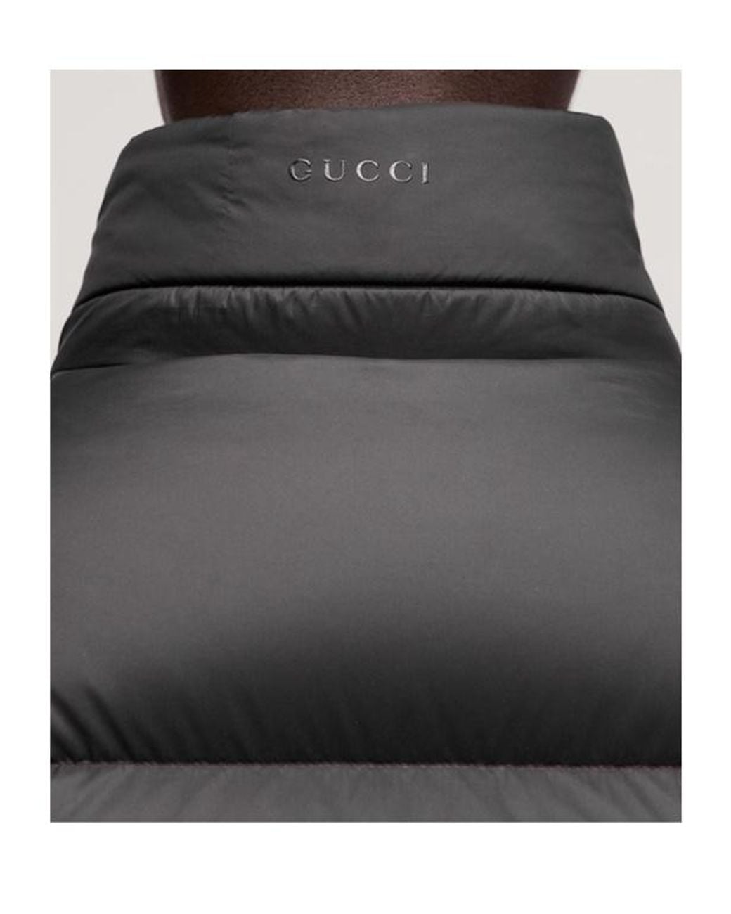Gucci Black Lightweight Padded Zip Jacket for men