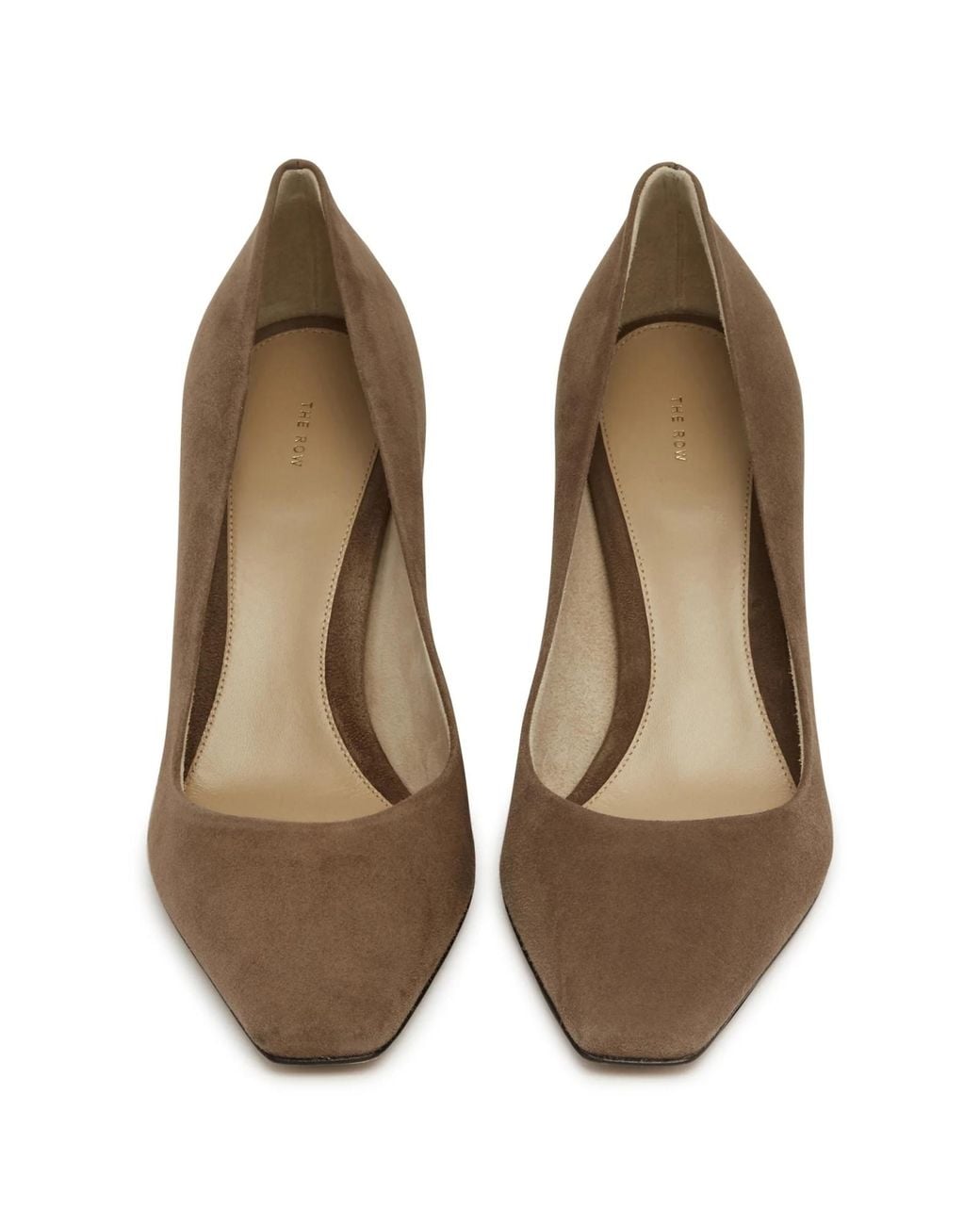The Row Brown Square Toe High Heels