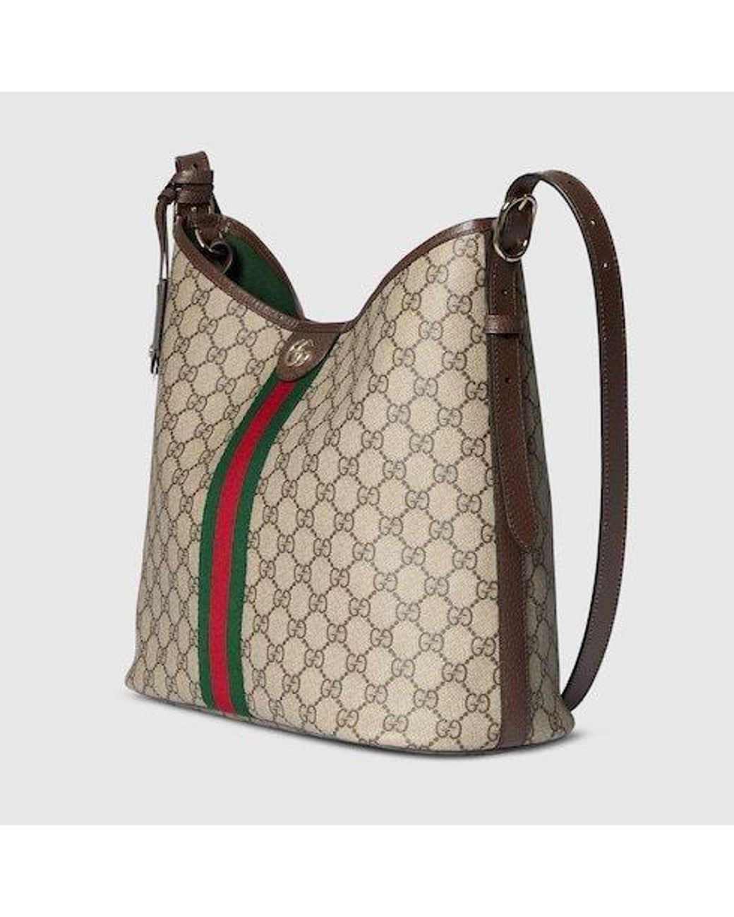 Gucci Gray Ophidia Large Shoulder Bag
