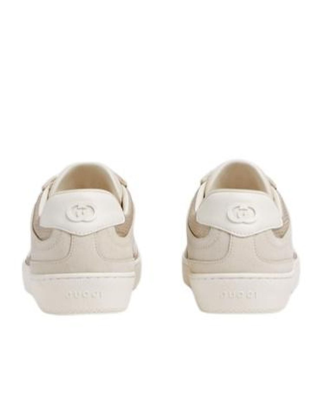 Gucci White Interlocking G Low-Top Trainers