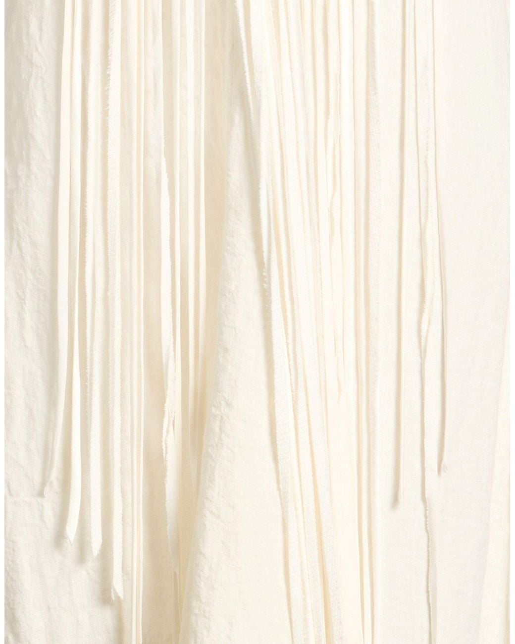 Chloé White Sleeveless Waist-Cinching Dress