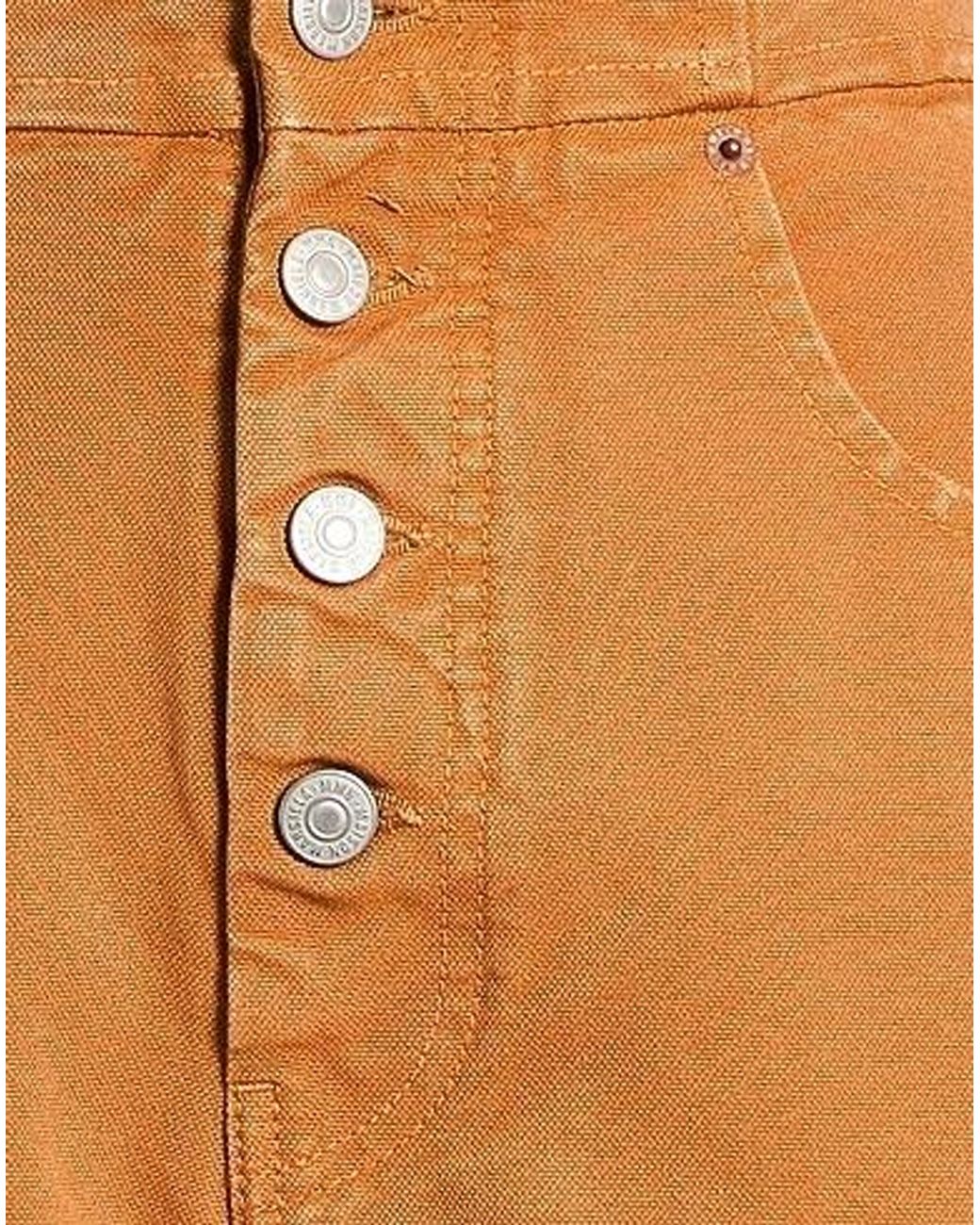 MM6 by Maison Margiela Orange Straight-Leg Casual Pants