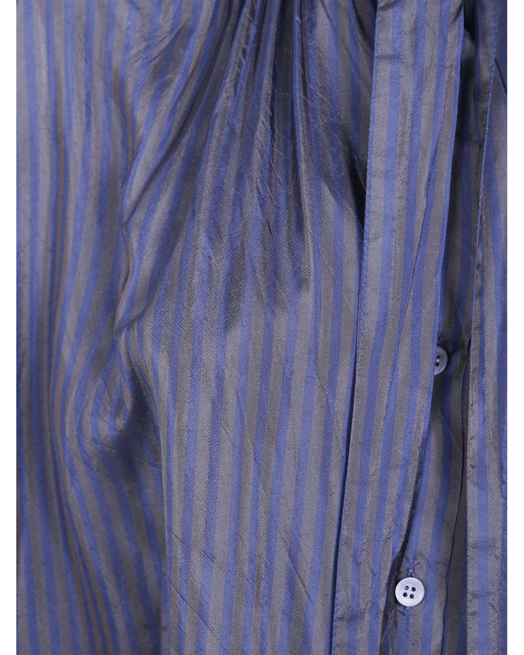 Dries Van Noten Blue Long-Sleeved Shirt