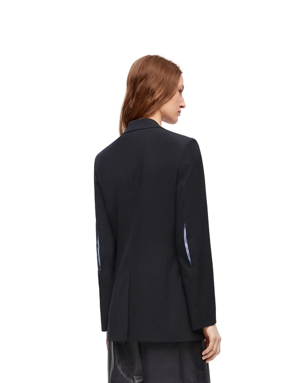 Loewe Blue Single-Breasted Tailored Blazer