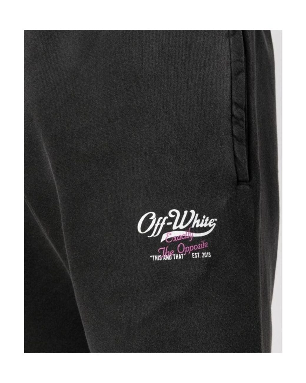 Off-White c/o Virgil Abloh Black Wave Off Sweatshorts for men