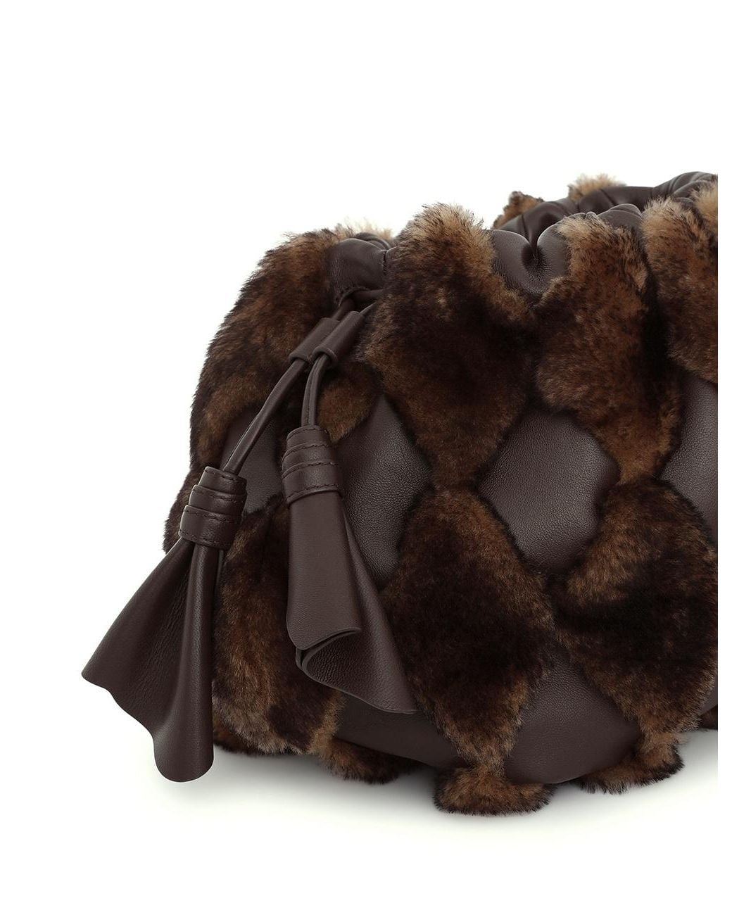 Zimmermann Brown Cloud 91 Quilted Medium Clutch Bag