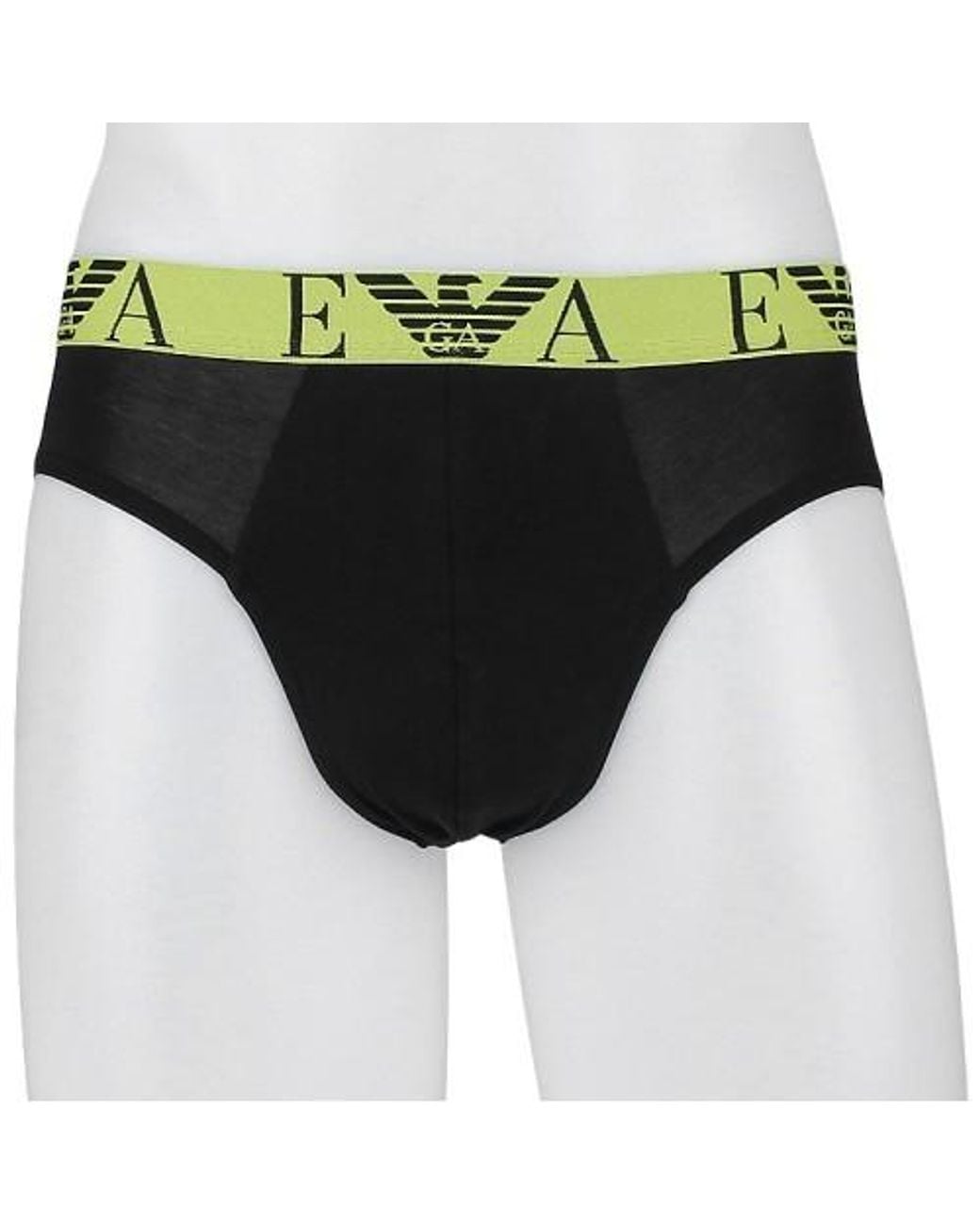 Emporio Armani Red Logo Briefs Set Of Three for men