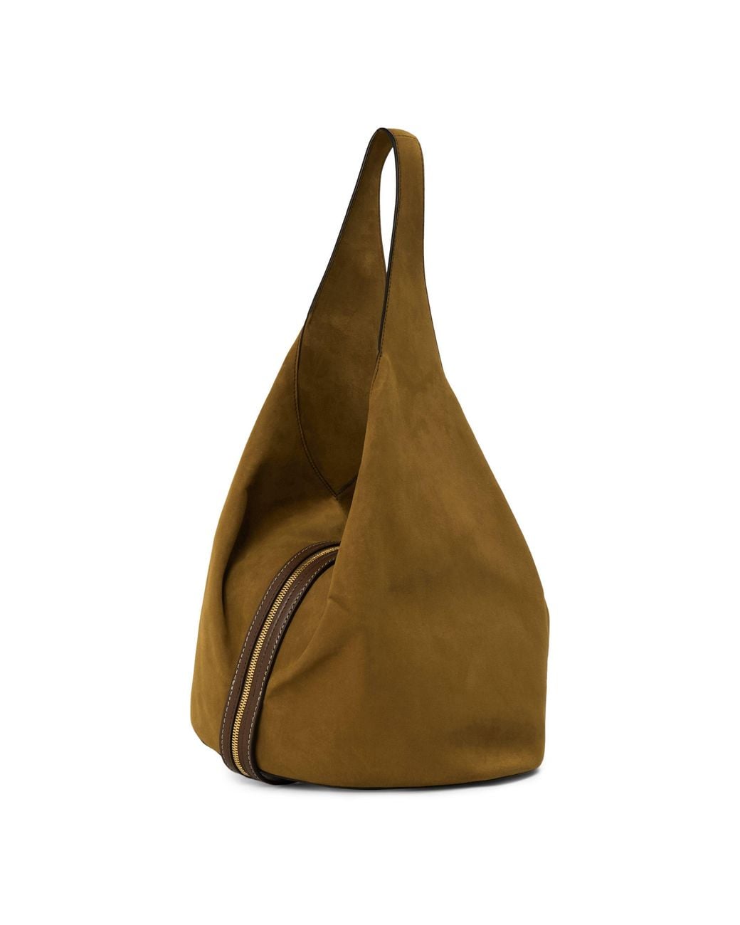 Stella McCartney Brown Teardrop-Shaped Bucket Bag