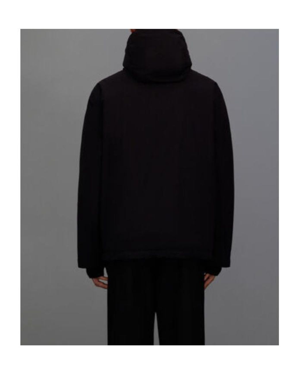 Herno Black Laminar Zip Pocket Hooded Jacket for men