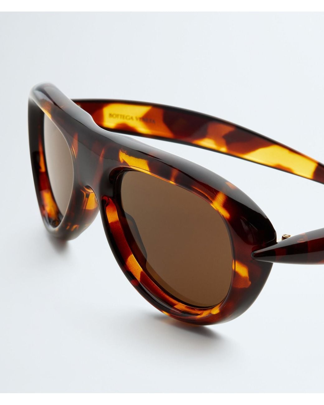 Bottega Veneta Brown Eyewear Sardine Aviator Sunglasses