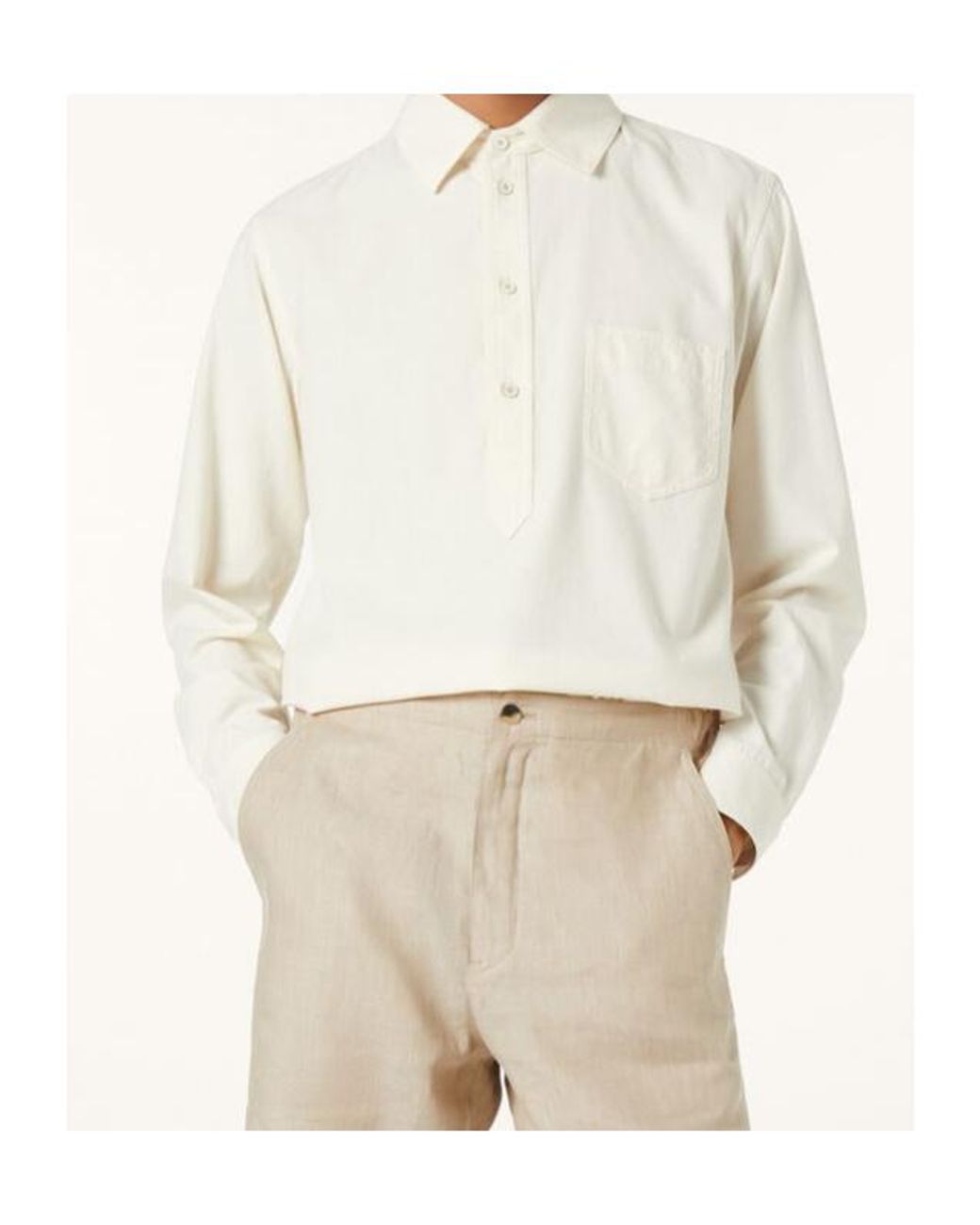 Loro Piana White Evie Shirt for men