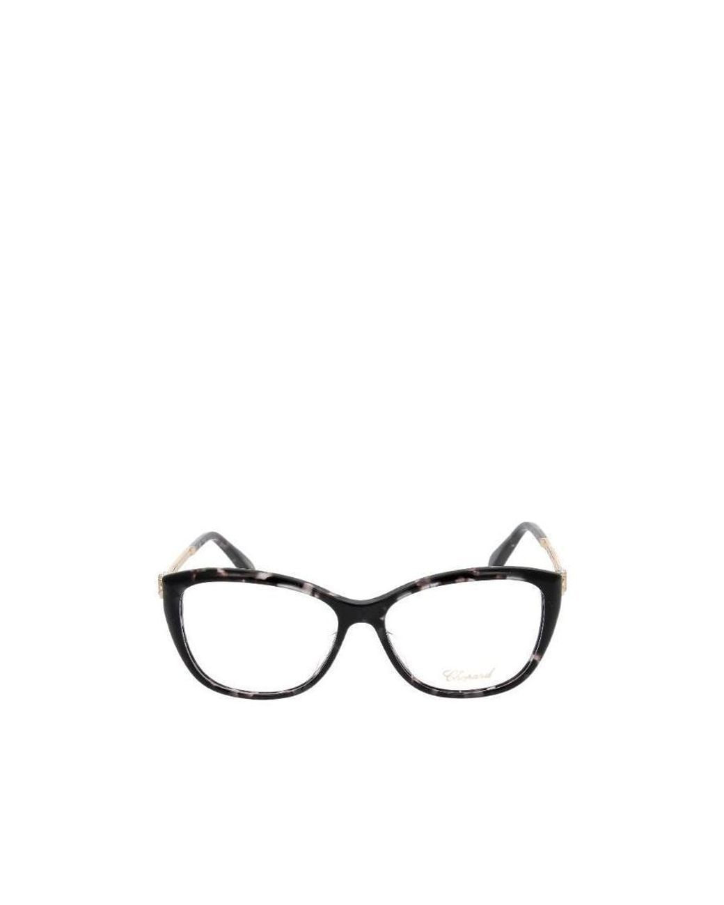 Chopard White Square Frame Glasses